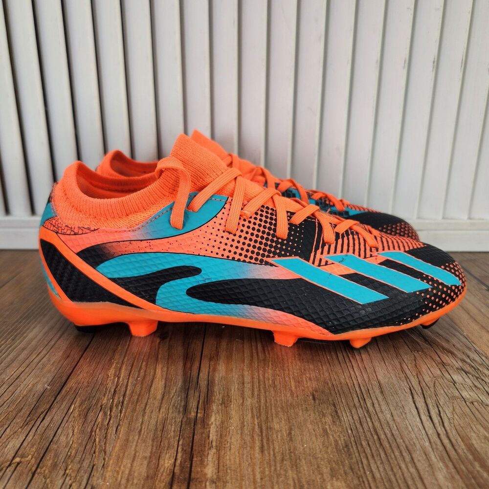 Adidas X Speedportal Messi.3 FG Youth Size 4.5 Orange Black Soccer Cleats GZ5145